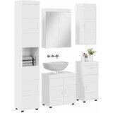  Set namještaja za kupaonicu TULUM 5 pcs Visoki sjaj bijela | shoptok.hr