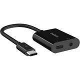 Belkin USB-C v USB-C 60 W Jack 3,5 mm ženski avdio polnilni adapter, - crn, (20516688) Cene