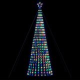 vidaXL Osvetljena novoletna jelka stožec 1028 LED barvita 403 cm | Shoptok.si