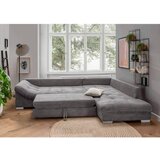 MID.YOU sedežna garnitura, rebrasti žamet siva | Shoptok.si