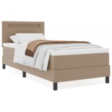  Postelja z vzmetnico Kapučino 90 x 200 cm Umetna koža, (5000125825) | Shoptok.si