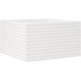  Vrtna sadilica bijela 80x80x45,5 cm od masivne borovine | Eponuda.com