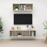  2-dijelni set TV ormarića boja hrasta sonome konstruirano drvo Smeđa | Shoptok.si