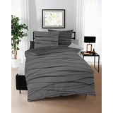 posteljnina 240/220 cm saten siva