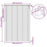  Venecijanska roleta Svijetlo smeđa s uzorkom 213 x 130 cm PVC - Svjetlosmeđa 130 x 213 cm | shoptok.hr