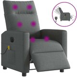  Električni masažni naslonjač od tkanine tamnosivi Cijene