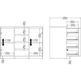 Tvilum Komoda u dekoru hrasta u prirodnoj boji 121x91x50 cm Naia – | shoptok.hr