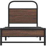 vidaXL Okvir kreveta bez madraca smeđa boja hrasta 80x200 cm drveni | shoptok.hr