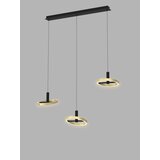 Wofi 7016-304 - led prigušiva luster na sajli brest LED/26W/230V crna/zlatna | Eponuda.com