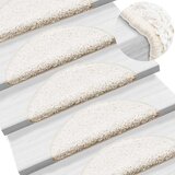  Prostirke za stepenice 20 kom 56x17x3 cm bijele poluokrugle | Shoptok.si