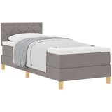  s opruga kutije Sivo-smeđa 90 x 190 cm tkanina | shoptok.hr