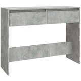 vidaXL Konzolna mizica betonsko siva 100x35x76,5 cm iverna plošča | Shoptok.si