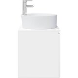  Umivaonik s policom Bijela visokog sjaja 49,5 x 44,5 x 65 cm | shoptok.hr