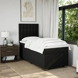  Krevet s oprugama i madracem crni 90x200 cm od tkanine | shoptok.hr