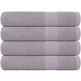 vidaXL Brisače za savno 4 kos siva 80x200 cm 360 g/m² 100% bombaž | Shoptok.si