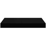  Plutajuća zidna polica visoki sjaj crna 40 x 23 x 3,8 cm MDF | shoptok.hr