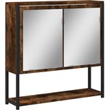  Kupaonski ormarić s ogledalom boja hrasta 60x16x60 cm drveni | Eponuda.com