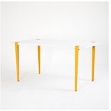 Hanah home trpezarijski sto pineios white yellow | ePonuda.com
