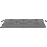 Klop s sivo blazino 112 cm trdna tikovina | Shoptok.si