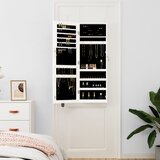  Zidni ormarić za nakit s ogledalom bijeli 37,5 x 10 x 106 cm | Eponuda.ba