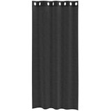 Voile zavjese s ušicama 2 kom crne 140x225 cm | shoptok.hr