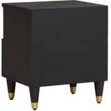  Noćni ormar 2 pcs Crna 40 x 33 x 46 cm Čvrsto drvo manga | Eponuda.com