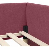  Kutni okvir kreveta Vinska crvena 90 cm x 200 cm tkanina | shoptok.hr