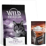 Wild Freedom suha mačja hrana 6,5 kg + Filet Snacks piščanec 100 g gratis! - Adult "Wild Hills" Sterilised raca - brez žit + Filet Snacks piščanec