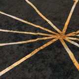  Perivi tepih crno-zlatni 120 x 180 cm | shoptok.hr