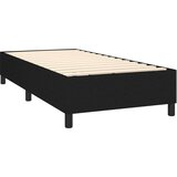 vidaXL Box spring postelja z vzmetnico črna 90x200 cm blago | Shoptok.si