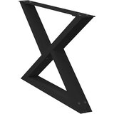  Noge za klub stolić 2 kom Crne 70 x (42-43,3) cm Čelične | shoptok.hr