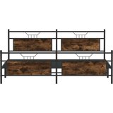 Metalni okvir kreveta bez madraca boja hrasta 200x200 cm | shoptok.hr