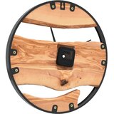  Zidni sat smeđi Ø 35 cm od željeza i drva masline | Eponuda.com