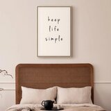  Slika - Message (1-part) - English Text in Motivational Tone 80x120 U prirodnom drvenom okviru | shoptok.hr