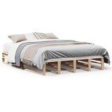  Okvir kreveta bez madraca 135 x 190 cm od masivne borovine | shoptok.hr
