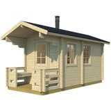 Male kuće Sauna kućica Pihasauna PIHA-TUURI 10 234 × 500 cm – bez završnog krovnog pokrova | shoptok.hr