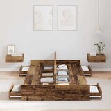 Krevet s ladicama Staro drvo 120 x 190 cm Konstruirano drvo | Eponuda.com