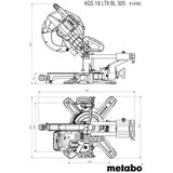 Metabo KGS 18 LTX BL 305 * Akumulatorska radna pila s funkcijom povlacenja | shoptok.hr
