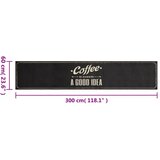  Kuhinjski tepih perivi s natpisom Coffee 60x300 cm baršunasti | Eponuda.com