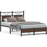  Posteljni okvir brez vzmetnice hrast 120x190 cm inženirski les, (21829244) | Shoptok.si