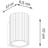  Sollux SL.1654 - Zidno svetlo KARBON 1xGU10/10W/230V narandžasto | Eponuda.com