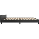  Okvir kreveta s uzglavljem bez madraca crni 200x200 cm | shoptok.hr