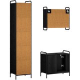  Set ormarića za kupaonicu 3 kom. Crni hrast 40 x 36 x 181 cm | shoptok.hr