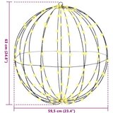 vidaXL Žogica med 192 LED Toplo bela 60 cm Kovina | Shoptok.si