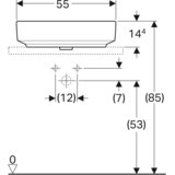 Geberit variform nadgradni lavabo 55cm 500.771.01.2 | Eponuda.com