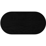 vidaXL Mizna plošča temno rjava 80x40x2 cm trdna hrastovina ovalna | Shoptok.si