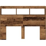 Ormarić za uzglavlje s LED svjetlima staro drvo 140x17x102 cm | Eponuda.ba