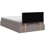  Podesivi krevet s madracem Sivosmeđa 120 x 200 cm Tkanina | shoptok.hr