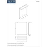 AQUAART Ogledalo Ana 60 sa rasvjetom | shoptok.hr