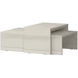 klub sto SET2 - kolekcija piano - bež lak/bež lak - 102x38x67 cm